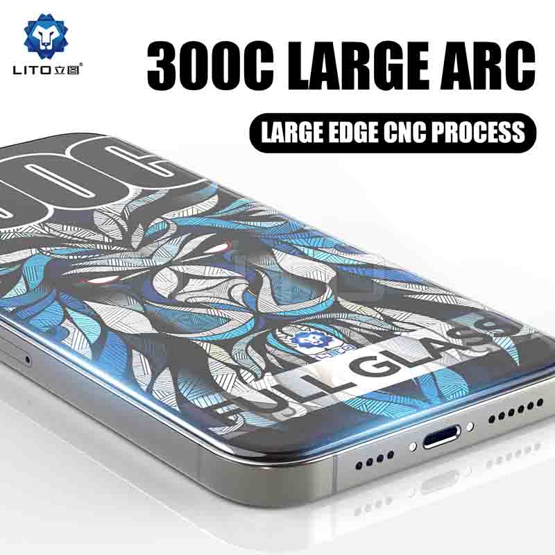 LITO 300C Super Large ARC Tempered Glass | iPhone 15–17 Series