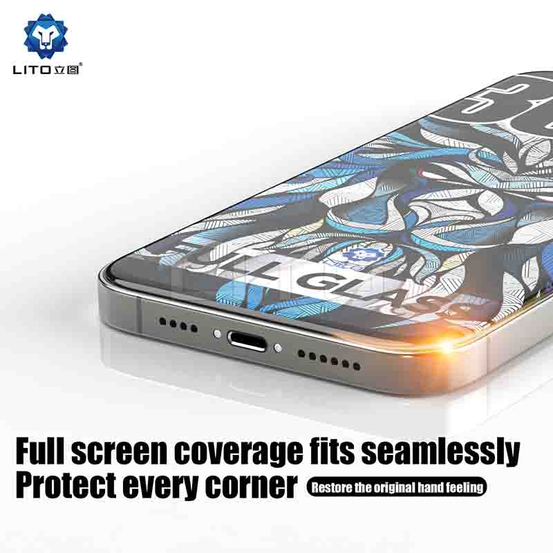 LITO 300C Super Large ARC Tempered Glass | iPhone 15–17 Series