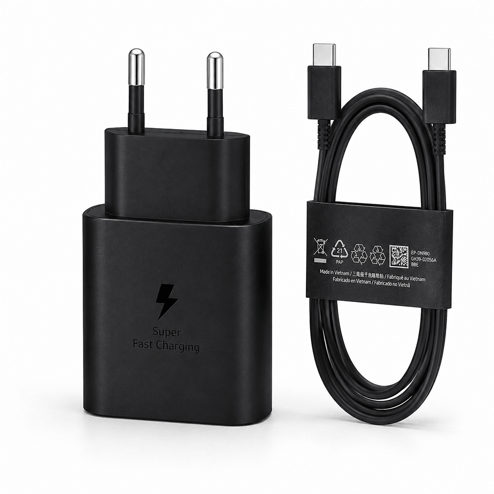 45W Super Fast 2.0 Charging USB-C Power Adapter With Type-C Cable – Samsung Compatible