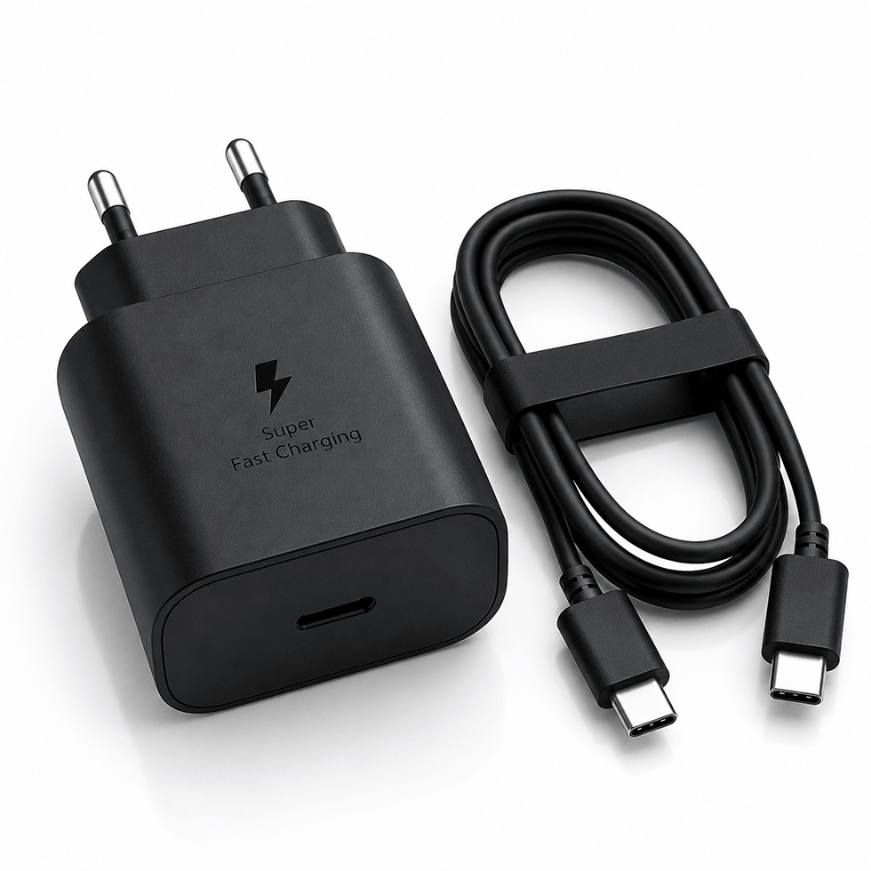 45W Super Fast 2.0 Charging USB-C Power Adapter With Type-C Cable – Samsung Compatible
