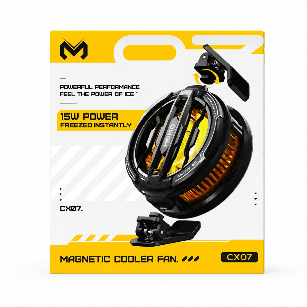 CX07 Magnetic Mobile Cooler Fan – 15W Fast Cooling Gaming Phone Cooler