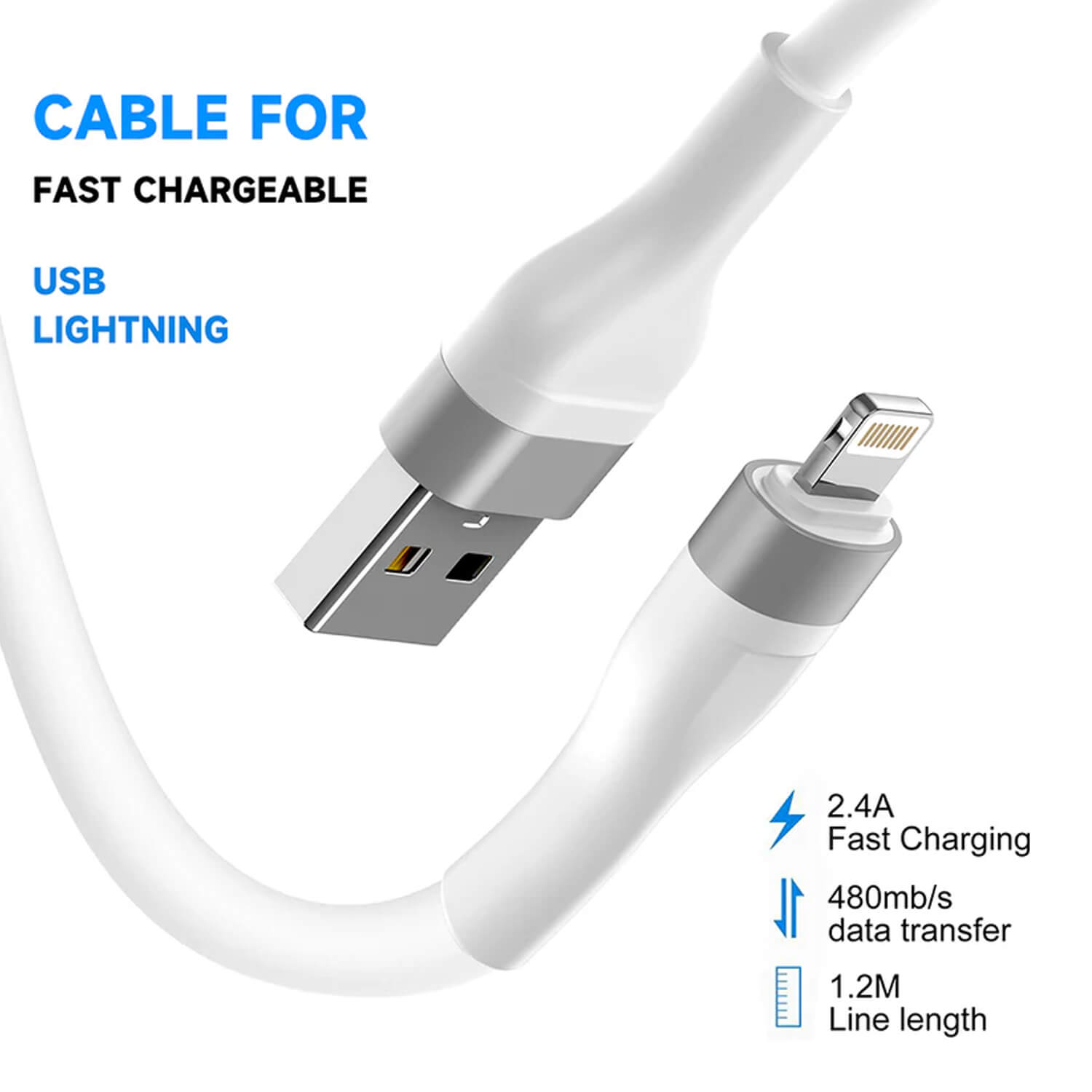 LITO Soft Silicone Lightning Cable LD02L