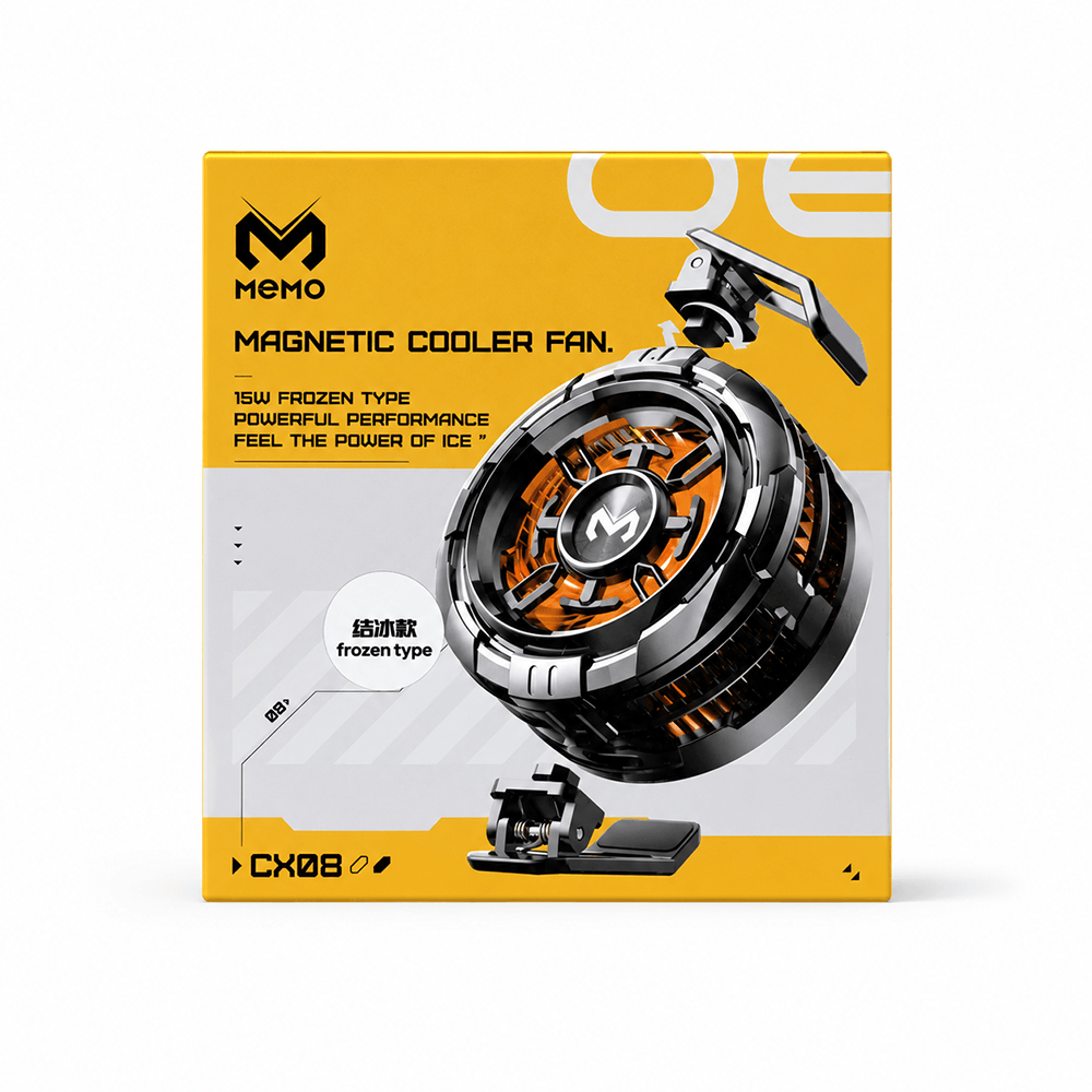 MEMO CX08 Magnetic Mobile Cooler Fan – 15W Gaming Phone Cooler