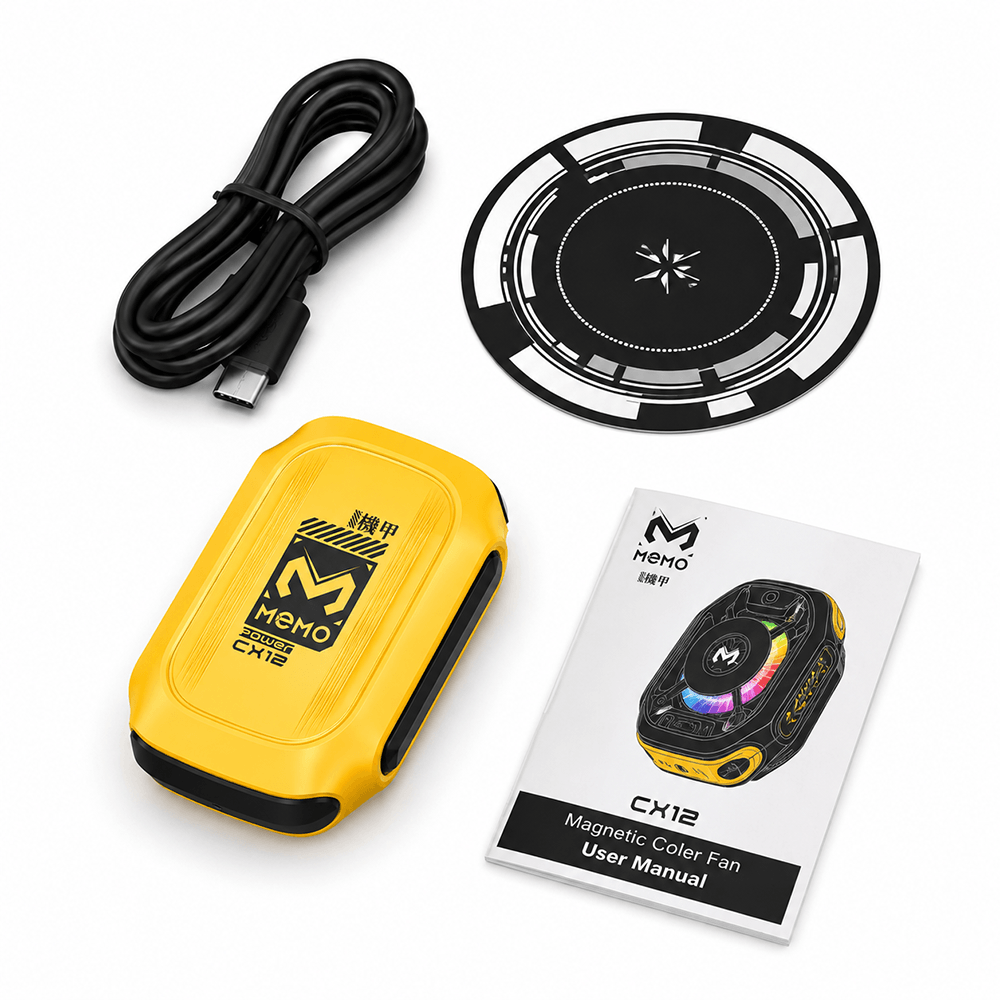 MEMO CX12 Magnetic Phone Cooler with Built-in Power Bank | RGB Semiconductor Gaming Cooler