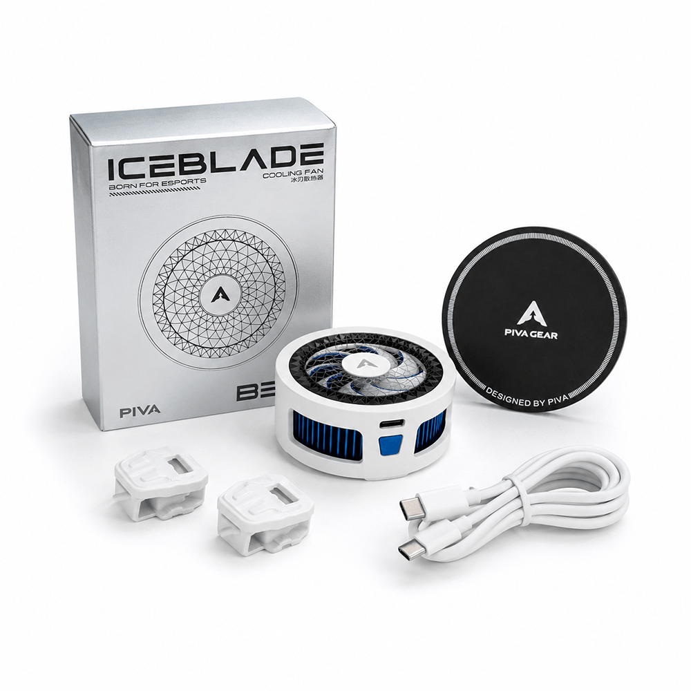 PIVA ICEBLADE B3 Magnetic Phone Cooler – 35W Semiconductor RGB Gaming Cooling Fan
