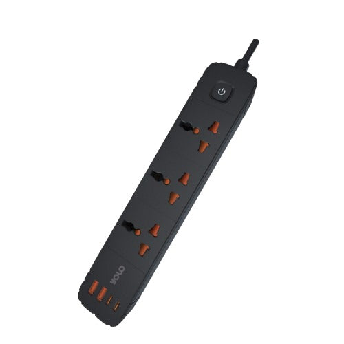 Y-901 Power Strip Extension Multi-Port USB + Type-C Fast Charging