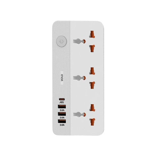 Y-902 Power Strip Extension Multi-Port USB + Type-C PD Fast Charging